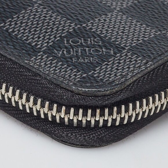 Louis Vuitton Damier Graphite Coated Canvas Zippy Vertical Wallet - Picture 8 of 9